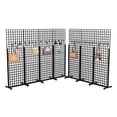 thumbnail image 1 of FixtureDisplays® Metal Stand Gridwall Display Sturdy Metel Wire Merchandiser Rack Floor Stand (10054+15809) x 7PK, 1 of 4