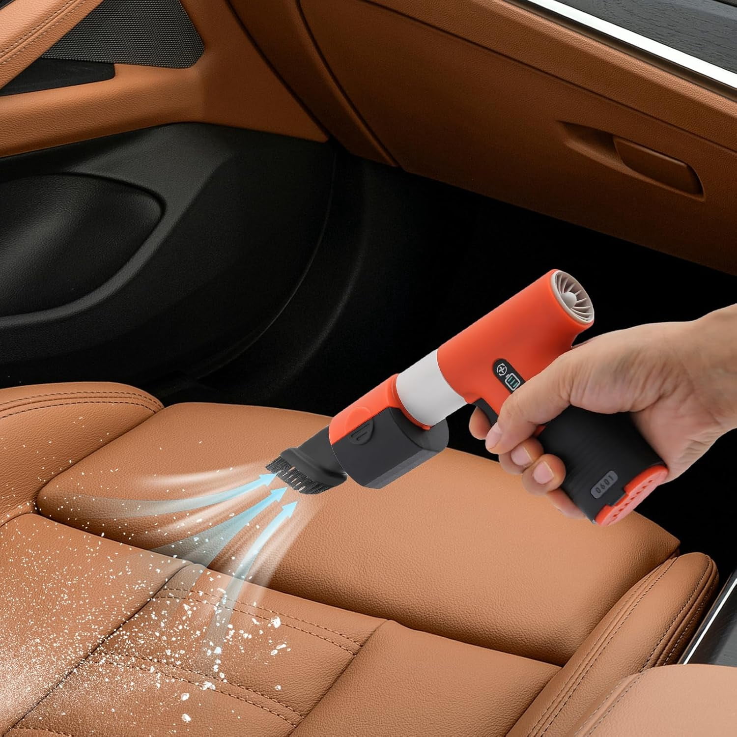 Electric Air Duster for Home Car Keyboard PC Deep,Blower Fan Electric Cleaner,Green,13000RPM,3 Speeds