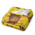 UltraSoft Micro Fleece Blanket,Sunflower Bloom Bouquet Flourishing