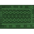 thumbnail image 1 of Ahgly Company Indoor Rectangle Southwestern Emerald Green Country Area Rugs, 2' x 4', 1 of 4