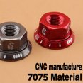 thumbnail image 3 of Sonducket 2 unids/bolsa tuerca de cubo de bicicleta M10 piñón fijo bicicleta de carretera tornillo perno aleación de aluminio Ciclismo rojo Sonducket CZ7775-01, 3 of 6