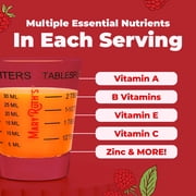 MaryRuths Liquid Morning Multivitamin, Adults and Kids, General Health and Wellness, Immune Support, Overall Health, Vegan, Raspberry, 15.22 fl oz