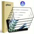 thumbnail image 2 of 5-Piece Tempered Glass Screen Protector Set - Ultimate Protection for Your iPhone - HD Clear, Scratch-Resistant, Bubble-Free, 9H Hardness, 2 of 10