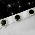 thumbnail image 4 of jejeloiu Cosmos Nebula Curtains Pack of 2 (42x84 Each),Galaxy Starry Sky Curtains Blackout,White Black Bedroom Curtains For Men Women,Microfiber Bedroom Decor, 4 of 6