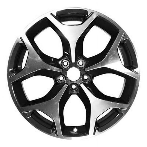 KAI 18 X 7 Reconditioned OEM Aluminum Alloy Wheel, Machined Black Metallic, Fits 2014-2018 Subaru Forester