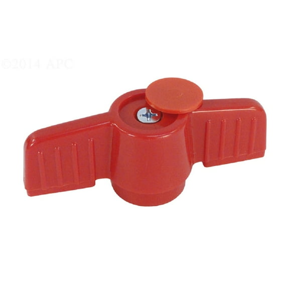 The Pool Supply Shop Red Orange Pvc Handle for 1.5 Inches HIMP Ball Valve