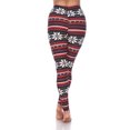 thumbnail image 4 of White Mark Leggings à Imprimé des Fêtes pour Femmes, 4 of 5