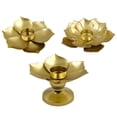 thumbnail image 4 of Metal Candlestick Unique Flower Lamp Shape Classical Holder Home Decoration For Wedding Holiday, 4 of 8