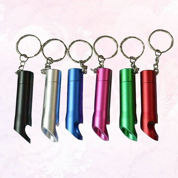 WHAMVOX 6Pcs Flashlight Keychain Compact Led Keychain Light For Daily Use And Decoration