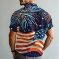 thumbnail image 5 of JGNGSHN Hawaiian Shirt for Men Tropical Shirts Casual Short Sleeve Button Up T-Shirts Independence Day Summer Vacation Beach Shirts, 5 of 10