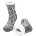 thumbnail image 2 of Calcetines Zapatillas de mujer Calcetines de zapatilla de casa antideslizantes gruesos Niña Invierno Cálido regalo de Navidad, 2 of 4