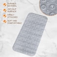 thumbnail image 3 of Uxcell 34.6" x 15.7" Grey Bath Tub Shower Mats NonSlip Bath Mat for Tub Bathroom, 3 of 6