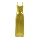 thumbnail image 4 of Vestido metálico con tirantes finos para mujer: vestido sexy ajustado con escote en V, vestido de fiesta para salir por la noche, 4 of 4