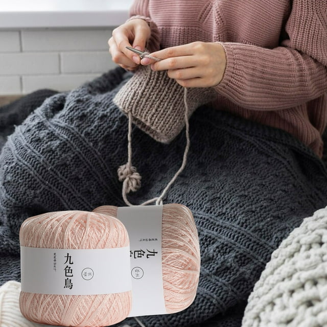 Fil de Dentelle Bricolage Tissé Coton Mercerisé Bébé Fil de Coton Fin Fil de Crochet