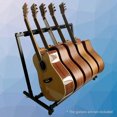 thumbnail image 2 of Eccomum Multi Guitar Stand 5 Holder Foldable Universal Display Rack Portable Black for Classical Acoustic, Electric, Bass Guitar, 2 of 7