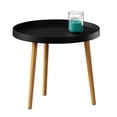 thumbnail image 1 of Mubson Mesa de Centro Redonda para Sala o Recamara de Madera MDF. Mesa Decorativa para Exteriores o Interiores Mubson  Minimalista, 1 of 8