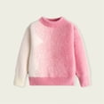 thumbnail image 2 of CheerKidz Toddler Girls and Boys Sweaters Baby Crewneck Knitted Sweater Warm Pullover Tops Sweatshirts for Children Fall Winter Clothes(Pink#2,7 Years), 2 of 3