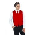 thumbnail image 3 of Gioberti Men's Formal 4pc Satin Vest Necktie Bowtie and Pocket Square, 3 of 4