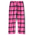 thumbnail image 1 of Pantalones de pijama The Children's Place para niñas, forro polar, negro y rosa, 1 of 1