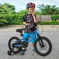 thumbnail image 4 of Costway 16" Kid's Bike with Adjustable Handlebar & Saddle Dual Disc Brakes Blue, 4 of 10