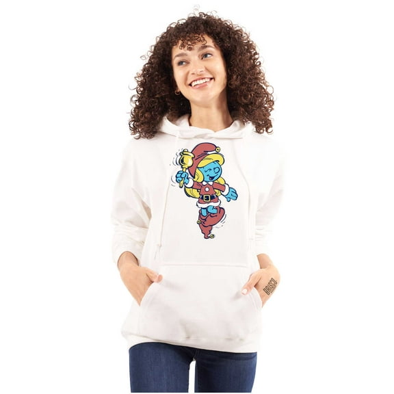 Smurfette Christmas Ms. Santa Claus Hoodie Sweatshirt Women Brisco Brands S