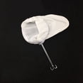 thumbnail image 1 of Allume White Reusable Cloth Filter Bag Nut Milk Tea Coffee Juices Cheese Bag Strainer S, 1 of 8