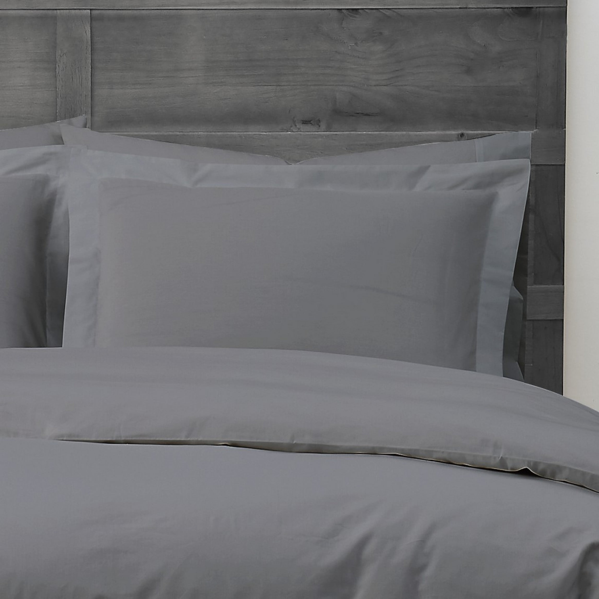 Cannon Solid Percale 3-Piece Grey Cotton Full/Queen Duvet Cover Set  DCS4488GYQ-1800 - The Home Depot