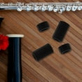 thumbnail image 6 of DEMACRIO Flute Interface Protection Cover 3 Sets Black Plastic Snug Fit for Music Practice Prevent Scratches 1.2x0.5in, 6 of 8