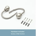 thumbnail image 4 of Kenney Chelsea Ball End Curtain Holdback Set, Antique Pewter, Set of 2, 4 of 4