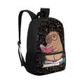 thumbnail image 2 of Uorisanigo Cute Capybara 17 Inch School Backpack Large Capacity Kids Backpack Casual Daypack Travel Backpacks Universal Fit Preschool Elementary Kindergarten Boys and Girls, 2 of 6