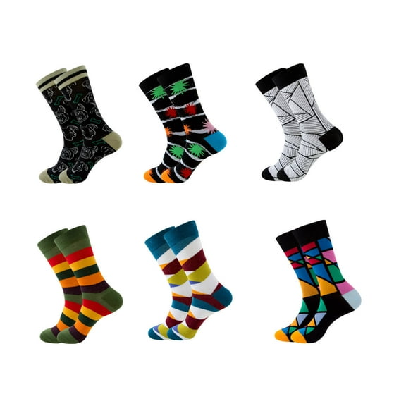 AUQ 6Pair Socks for Women,Cotton Socks for Women,Calcetines Para Mujer,White