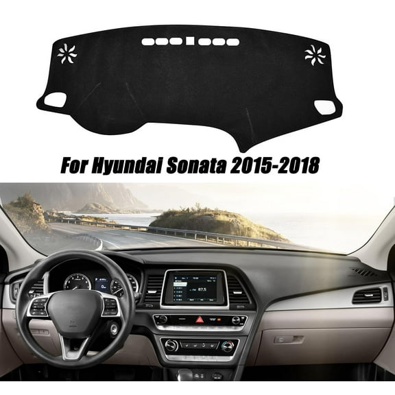 Fits for Hyundai Sonata 2015-2018 Black Car Dashboard Dash Pad Cover Protect Mat