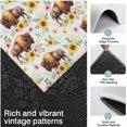 thumbnail image 3 of White Buffalo Sunflower Flower Pattern Kitchen Rugs Sets Of 3,Kitchen Runner Rugs Non Skid Washable,Decorative Kitchen Floor Mats for Kitchen,Sink,Laundry,17"x30"+ 17"x47" + 17"x59", 3 of 6