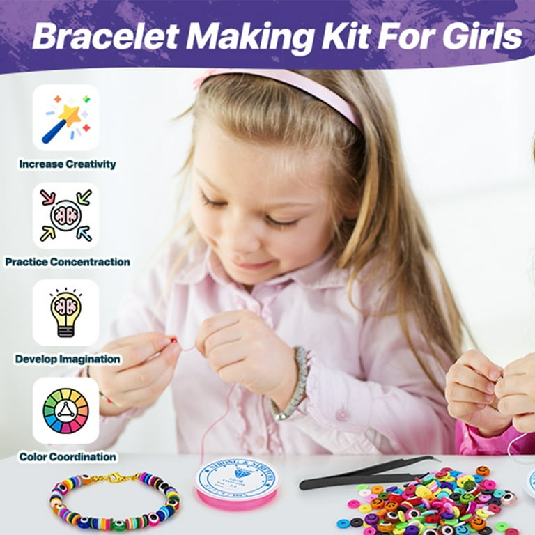 Clay bead Bracelet Making Kit - Girls Creativity