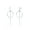 Silver, variant on Elli by Julie & Grace Earring With Circle and Bar Design 925 Silver for Women