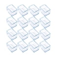 thumbnail image 1 of Billuyoard 16x tapas para patas de silla rectangulares de Color transparente, fácil instalación, hechas con cubierta para patas de silla de PVC Decoración del hogar, 1 of 6