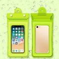 thumbnail image 2 of bedienty PVC Phone Waterproof Bag 3-layer Sealed Universal Solid Screen Replacement Drifting Beach Pouch Accessories Green 1Set, 2 of 6