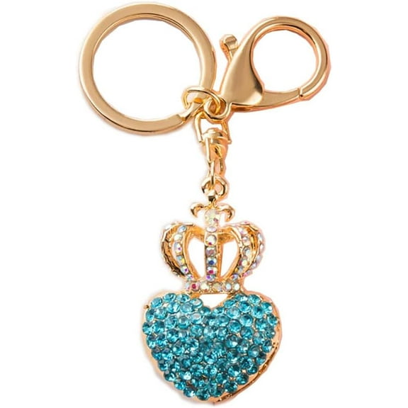 Zhangyh Love Keychain Crystal Rhinestone Fashion Handbag Car Mirror Anti-lost Keyring Ornament Birthday Gift