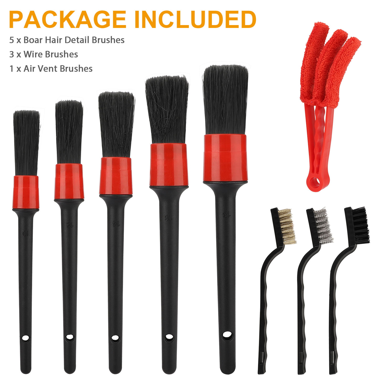 26 PCS Car Detailing Brush Set Car Cleaning Kit For Wheels Engine 5 Sizes  Automotive Interior Dashboard Air Outlet Clean Brush - AliExpress