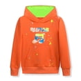 thumbnail image 2 of Chandail à Capuche en Coton Imprimé Lettres Colorées Décontracté Manches Longues avec Poche pour Garçons, 2 of 5