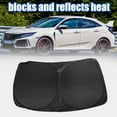 thumbnail image 2 of Foldable Windshield Sun Shade Blocking UVR Durable Sunshade Protector for Chevrolet Express 1996-2022 172x87cm, 2 of 6