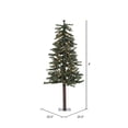 thumbnail image 3 of Vickerman A805141LED 4 ft. x 24 in. Natural Alpine Tree with 337 Tips & 100 Warm White LED Lights, 3 of 3