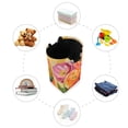 thumbnail image 7 of Yayeee Freestanding Laundry Hamper with Handle Collapsible Large Storage Basket for Clothes, Pink Abstract Floral, 7 of 7