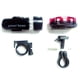 thumbnail image 1 of Juego de faros delanteros de bicicleta 5LED a prueba de agua + Juego de luces traseras de seguridad traseras para bicicleta 5LED, 1 of 8