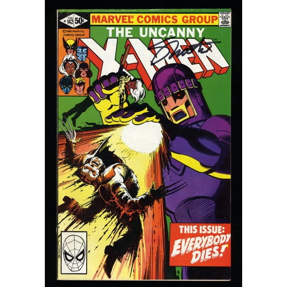 Uncanny X-Men #142 FN+ 6.5 Signed by Jim Shooter! Days of Future Past! Comic Book