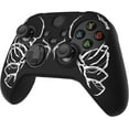 thumbnail image 6 of PlayVital Pure Series Anti-Slip Silicone Cover Skin for Xbox Series X Controller, Soft Rubber Case Protector for Xbox Series S Controller with Thumb Grip Caps - Carving Skull, 6 of 9