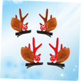 thumbnail image 3 of Minkissy 4 Pcs Barrettes Rouges Khaki Flocage pour Filles et Femmes Mignonnes Bois Headdress Hairpin, 3 of 8
