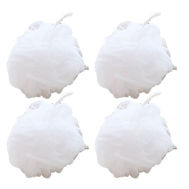 Soft-Set de Shower Bouquet: paquete de 4 exfoliantes con limpieza con gran espuma