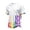 White, variant on Pride Shirt for Men Rainbow American Flag Print T-Shirt Short Sleeve Crew Neck Casual Graphic Tees for Pride Parades & Everyday Wear