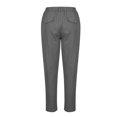 thumbnail image 5 of CLOISE Capris for Women with Pockets Dress Pants Palazzo Pants Dressy Capri Pants Summer Casual Fashion Solid Soft Cropped Trousers Dark Gray M, 5 of 8